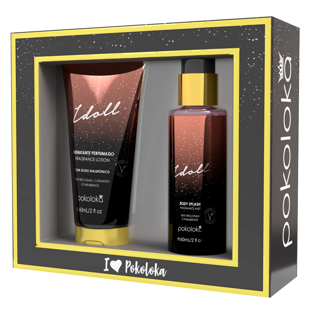 MINI Kit Pokoloka Hidratante e Body Splash 60ml
