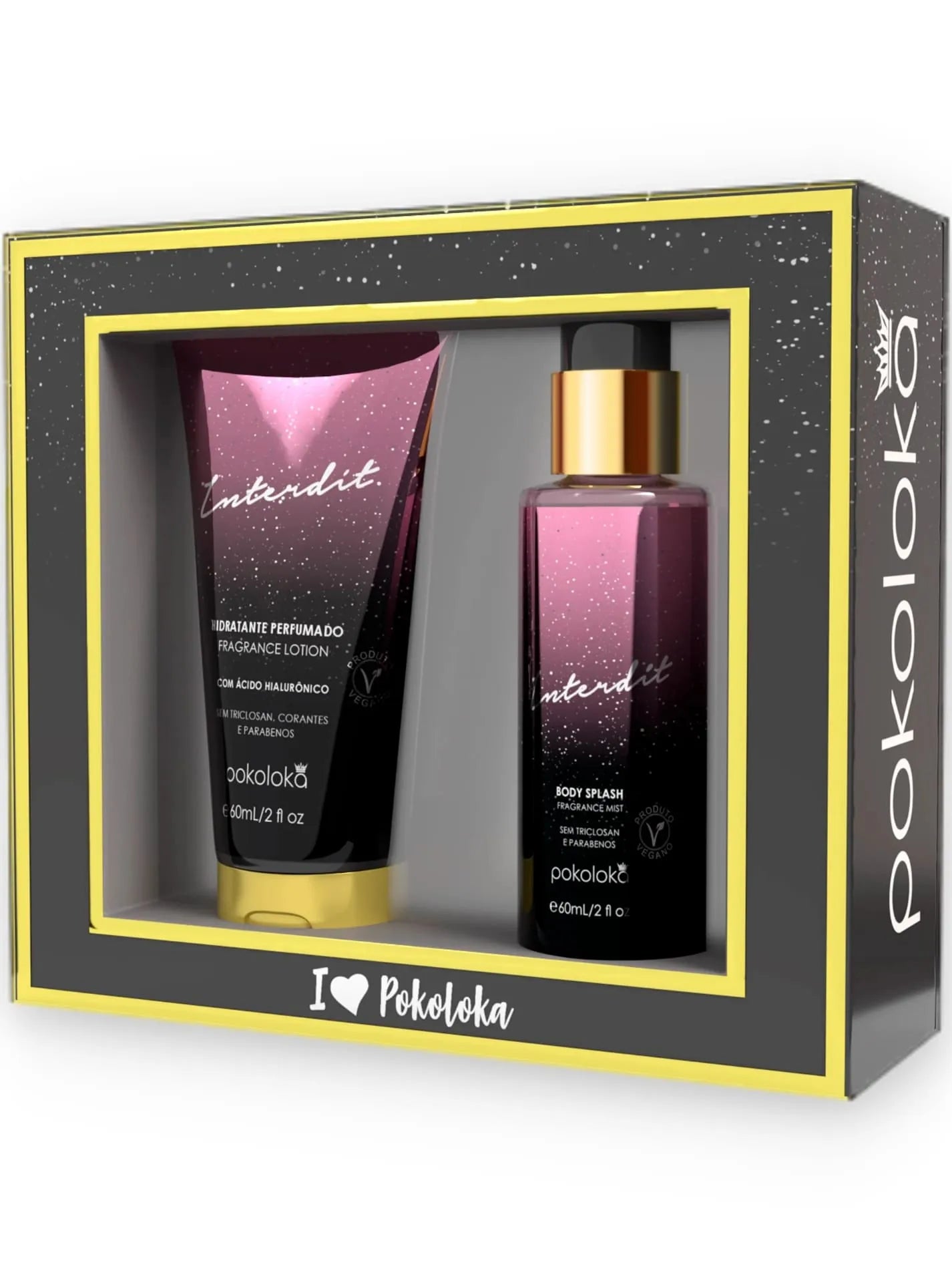 MINI Kit Pokoloka Hidratante e Body Splash 60ml