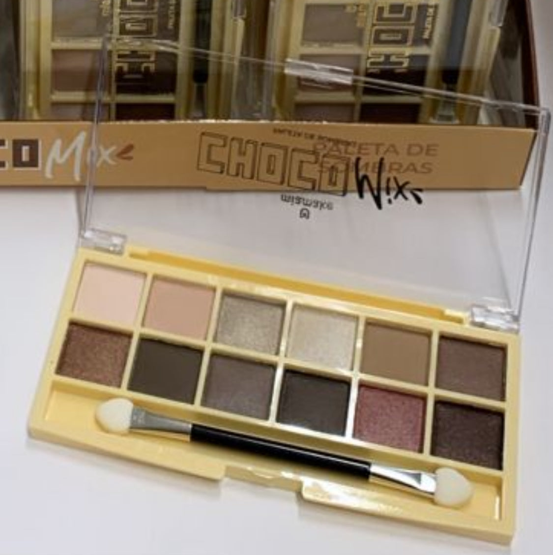 Paleta de Sombras 12 cores Choco Mix Mia Make