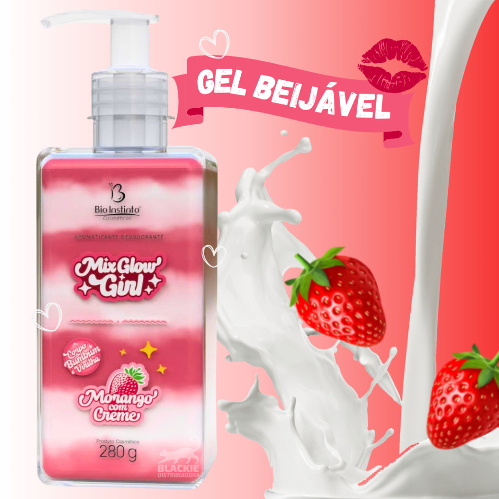 Mix Glow Girl Gel Hidratante Beijável Bio Instinto
