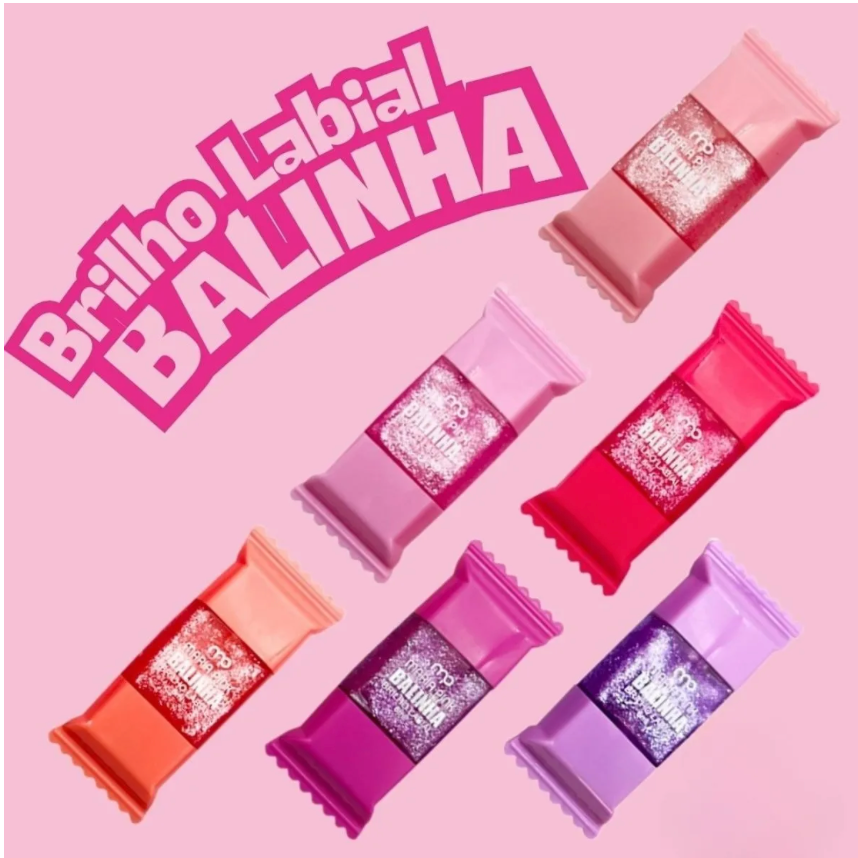 Balinha Brilho Labial Candy - Maria Pink