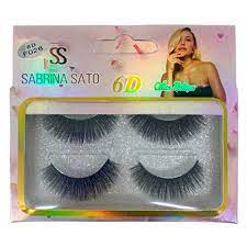 KIT 2 PARES DE CILIOS POSTICOS 6D SABRINA SATO