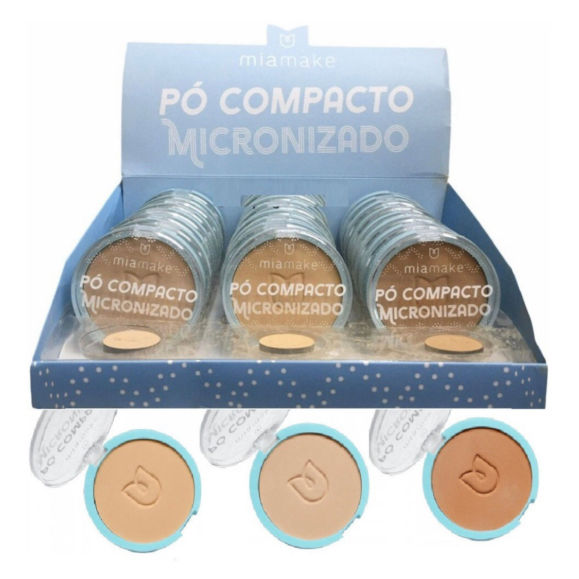 Po Compacto Micronizado Cores Medias Mia Make