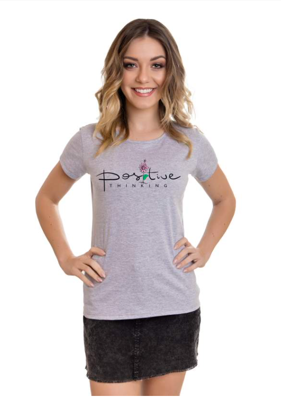 T-Shirt Feminina - Positive Thinking