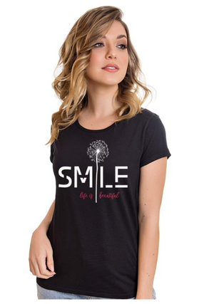 T-Shirt Feminina - Smile