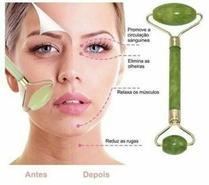 Roller Pedra Jade Massageador Facial Avon