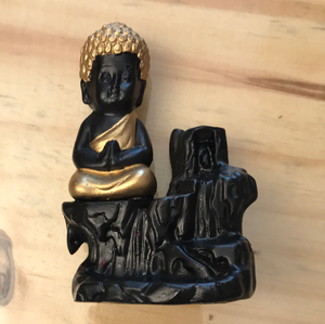 Incensario Cascata Budha Dourado